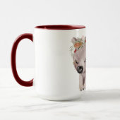 かわいいベビーウォンバット金ゴールドスペックル名前をカスタムする マグカップ (左)