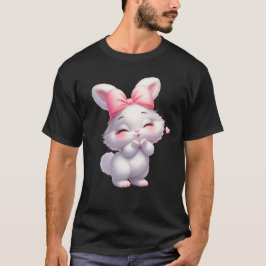 かわいいベビーウサギのイラスト Tシャツ