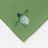 かわいいベビーウミガメのスナッグブランケット フリースブランケット (角)