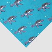 かわいいベビーウミガメ漫画イラストレーション 薄葉紙 (詳細)