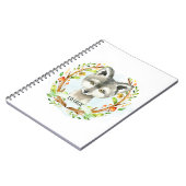 かわいいベビーウルフ ノートブック (左側)