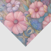 かわいいベビーエレファントインザパステルデイジーガーデン 薄葉紙 (詳細)