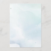 かわいいベビーエレファントブルーバラ エンクロージャーカード (裏面)