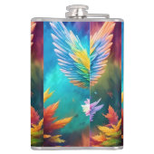 かわいいベビーエンジェルウィングスアート–38424 フラスク (裏面)