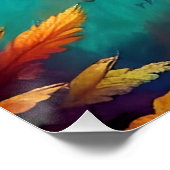 かわいいベビーエンジェルウィングスアート–38424 ポスター (コーナー)