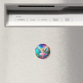 かわいいベビーエンジェルウィングスアート–38424 マグネット (インサイチュ (食洗機))