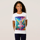 かわいいベビーエンジェルウィングスアート–38424 Tシャツ (正面フル)