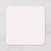 かわいいベビーオウム性別リビール エンクロージャーカード (裏面)