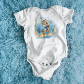 かわいいベビーオッターボーイ ベビーボディスーツ