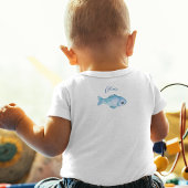 かわいいベビーオッターボーイ ベビーボディスーツ