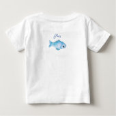 かわいいベビーオッターボーイ ベビーTシャツ (裏面)