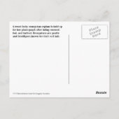 かわいいベビーオランウタンオーファン ポストカード (裏面)