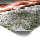 かわいいベビーオランウタンホームデコールポスター ポスター (角)