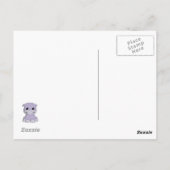 かわいいベビーカバ漫画の子供の葉書 ポストカード (裏面)