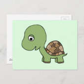 かわいいベビーカメ ポストカード (正面/裏面)