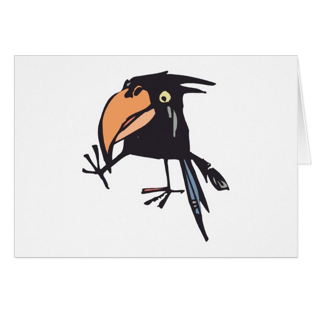 かわいいベビーカラス (正面横)