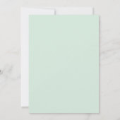 かわいいベビーカーのベビーシャワー 招待状 (裏面)