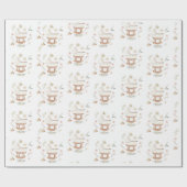 かわいいベビーカーベビーエステ素朴ティックラッピング紙 ラッピングペーパー (フラット)