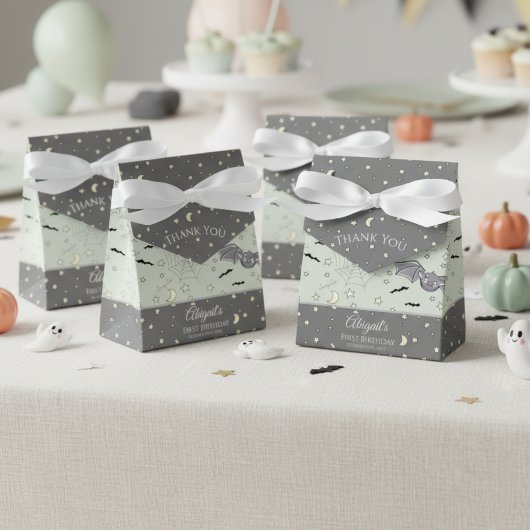 かわいいベビーガールこうもりハロウィーン&秋 フェイバーボックス