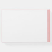 かわいいベビーガールと彼女の携帯ベビーシャワー ゲストブック (裏面)