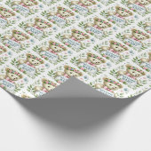 かわいいベビーガールズ歓迎ベビー ラッピングペーパー (角)