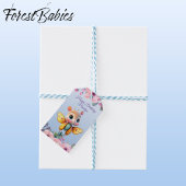 かわいいベビーガールバタフライピンクフローラキッド誕生日 ギフトタグ