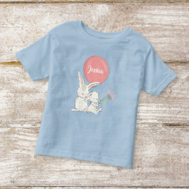 かわいいベビーガールバニーの名前 トドラーTシャツ