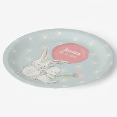 かわいいベビーガールバニーの名前 ペーパープレート (アングル)