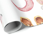 かわいいベビーガールパステル赤面ボホベビーカーおしゃぶり ラッピングペーパー (ロールコーナー)