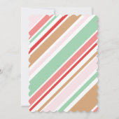 かわいいベビーガールピンクプラムベビーシャワー招待状 招待状 (裏面)