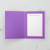 かわいいベビーガールファースト誕生日 カード (内部)