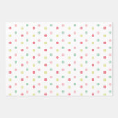 かわいいベビーガール赤ちゃんシャワーミックスnマッチ ラッピングペーパーシート (正面3)