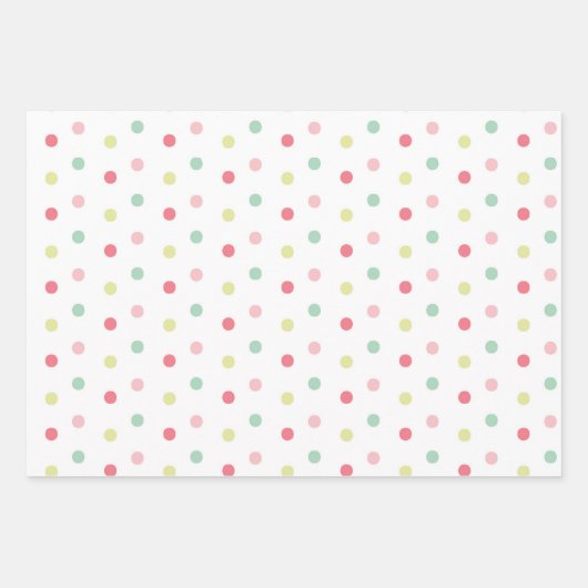 かわいいベビーガール赤ちゃんシャワーミックスnマッチ ラッピングペーパーシート (正面3)