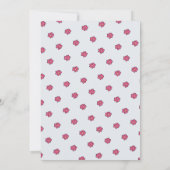 かわいいベビーガールKoalaクマ漫画の名前ベビーシャワー 招待状 (裏面)