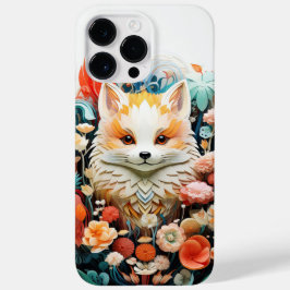 かわいいベビーキツネと花紙切り出し Case-Mate iPhone 14 PRO MAXケース