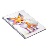 かわいいベビーキツネスパイラルフォトノート ノートブック (右側)