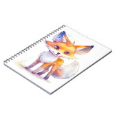 かわいいベビーキツネスパイラルフォトノート ノートブック (左側)