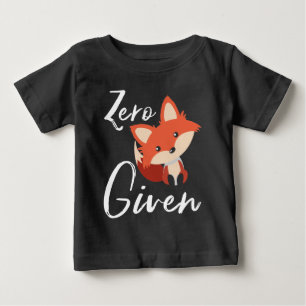 かわいいベビーキツネゼロキツネ与え ベビーTシャツ