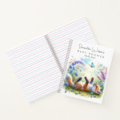 かわいいベビーキツネベビーシャワーゲストブック ノートブック (内部)