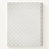 かわいいベビーキツネベビーシャワーゲストブック ノートブック (裏面)