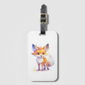 かわいいベビーキツネラゲッジタグ ラゲッジタグ (正面縦)