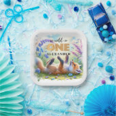 かわいいベビーキツネワイルドワン誕生日 ペーパープレート (パーティー)