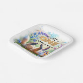 かわいいベビーキツネワイルドワン誕生日 ペーパープレート (傾斜あり)