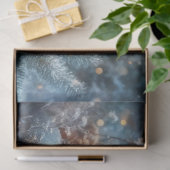 かわいいベビーキツネ素朴冬のクリスマスデクページ 薄葉紙 (ギフト)