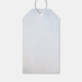 かわいいベビーキツネ雪の冬の赤ちゃんシャワーありがとう ギフトタグ (裏面)