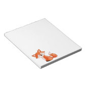 かわいいベビーキツネ |ウッドランド動物 ノートパッド (アングル)