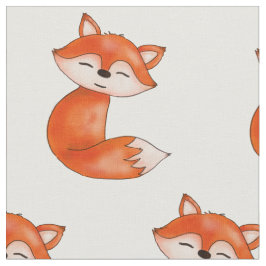 かわいいベビーキツネ |ウッドランド動物 ファブリック