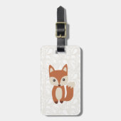 かわいいベビーキツネ ラゲッジタグ (正面縦)