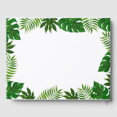 かわいいベビーキツネ |赤ちゃんシャワー |トロピカル離れ ゲストブック (裏面)