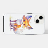 かわいいベビーキツネiPhone 14ケース iPhoneケース (裏面横)